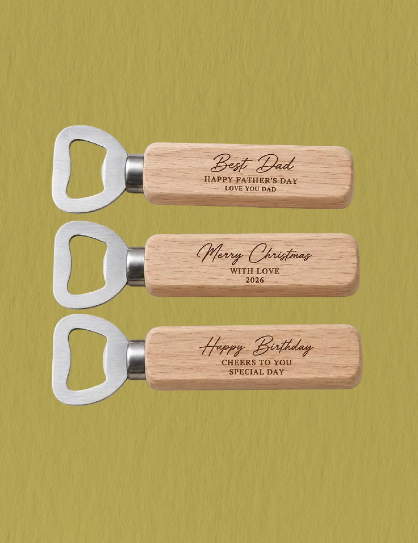 Abridor de Botellas de Madera
