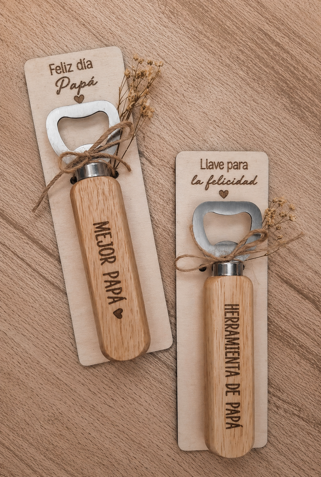 Abridor de Botellas de Madera
