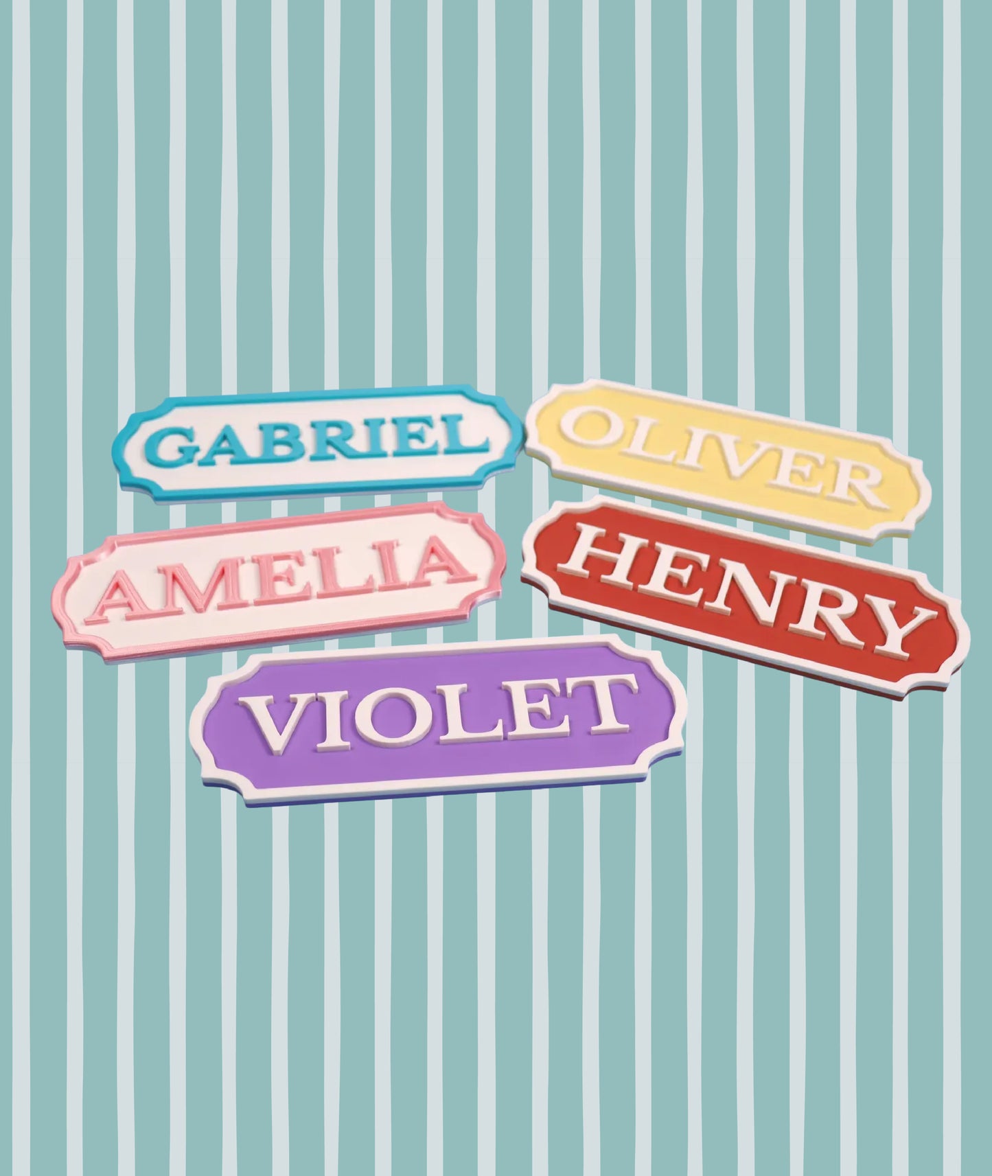 Nombre Personalizado en Acrílico para Habitación Infantil