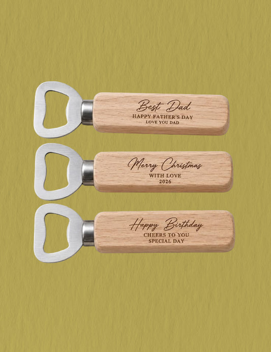 Abridor de Botellas de Madera